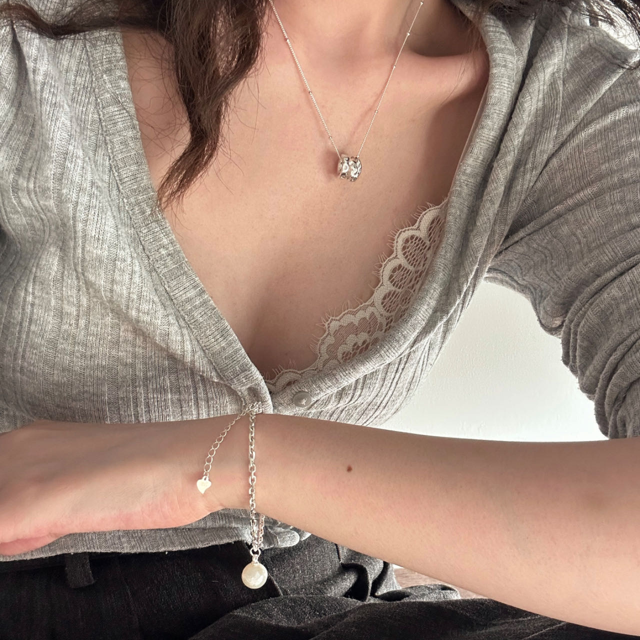 White Baroque Pearl Bracelet Fairysbox