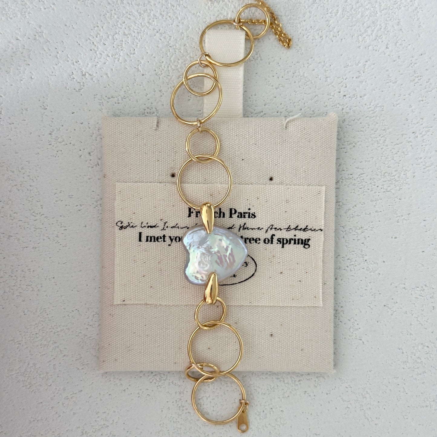 Geometric Ring & Heart Bracelet Yellmok
