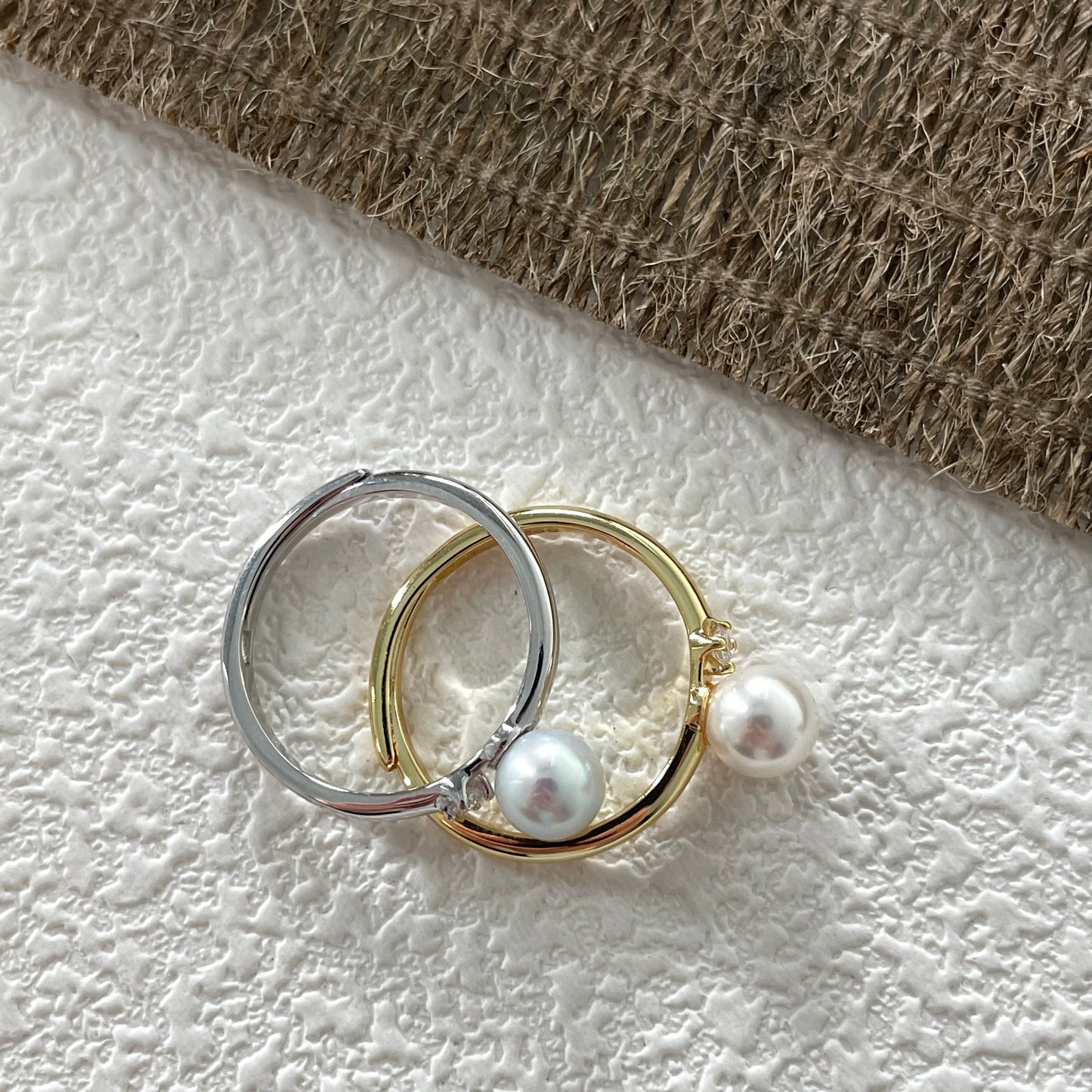 Solitaire Pearl Ring