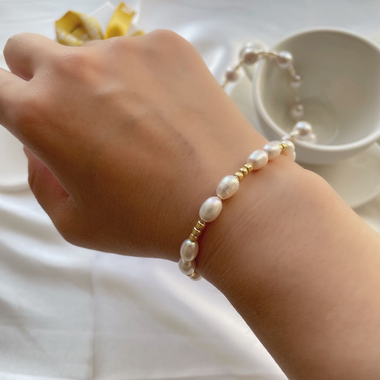 Aurora Pearl Bracelet Yellmok