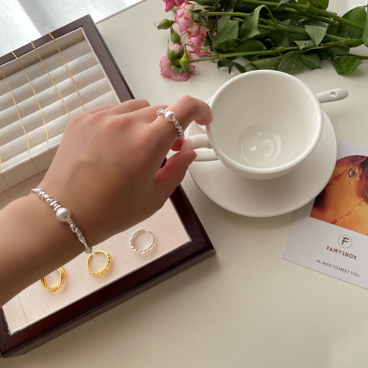 Arianell Silver Beads Bracelet Yellmok