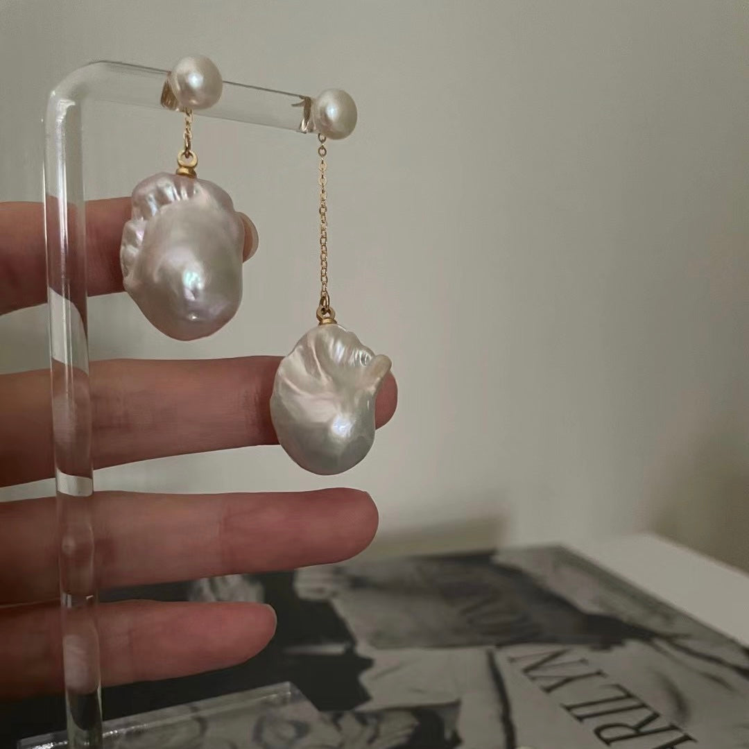 Ula Baroque pearl earrings Fairysbox