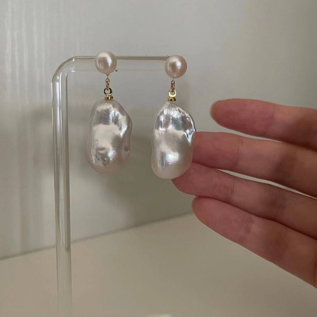 Ula Baroque pearl earrings Fairysbox