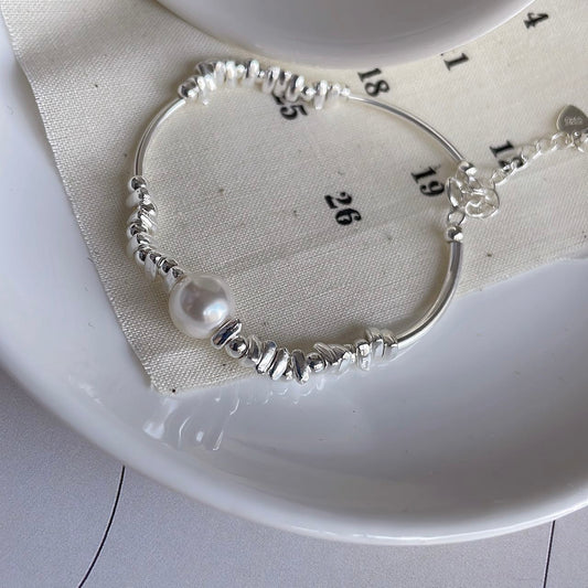 Arianell Silver Beads Bracelet Yellmok