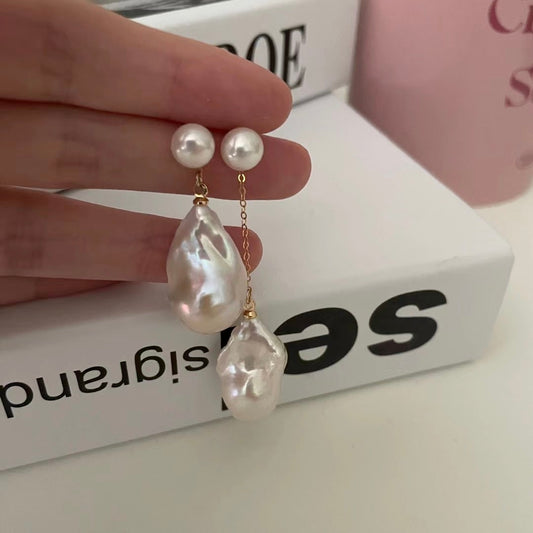 Ula Baroque pearl earrings Fairysbox